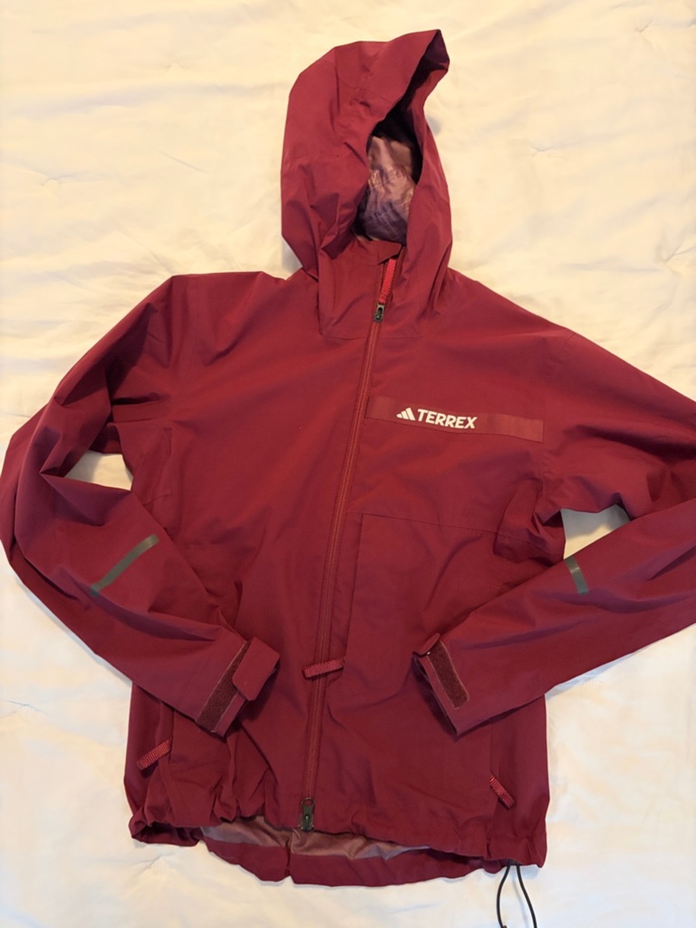 adidas TERREX Burgundy Hooded Ski Jacket